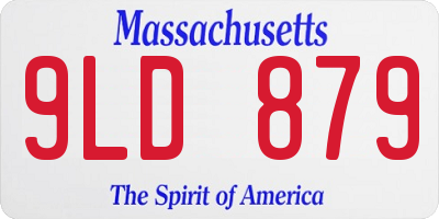 MA license plate 9LD879