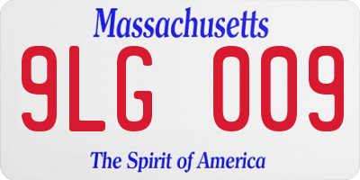 MA license plate 9LG009