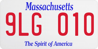 MA license plate 9LG010