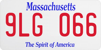 MA license plate 9LG066