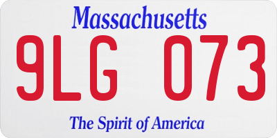 MA license plate 9LG073