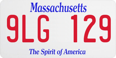 MA license plate 9LG129