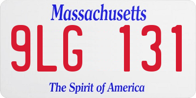MA license plate 9LG131