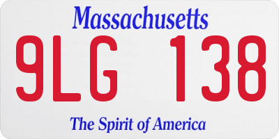 MA license plate 9LG138