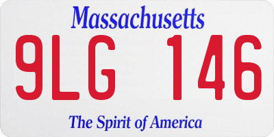 MA license plate 9LG146