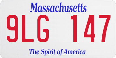 MA license plate 9LG147