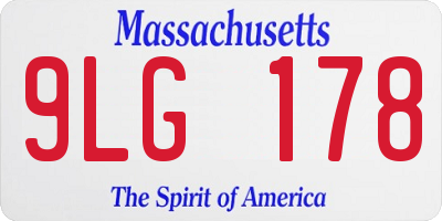 MA license plate 9LG178