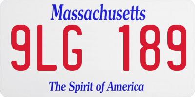 MA license plate 9LG189