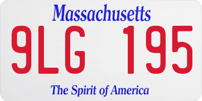 MA license plate 9LG195