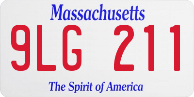 MA license plate 9LG211