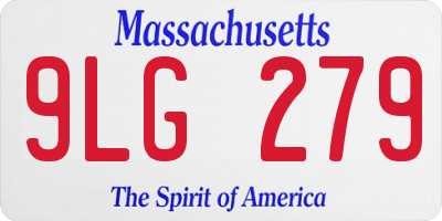 MA license plate 9LG279