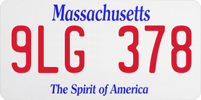 MA license plate 9LG378