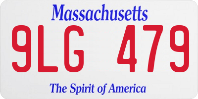 MA license plate 9LG479