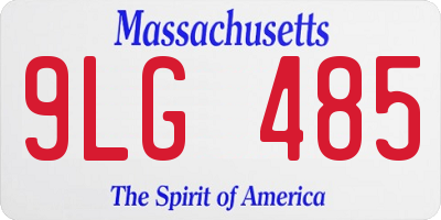 MA license plate 9LG485