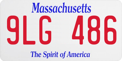 MA license plate 9LG486