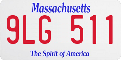 MA license plate 9LG511