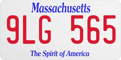 MA license plate 9LG565