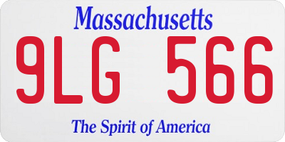 MA license plate 9LG566