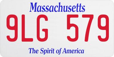 MA license plate 9LG579
