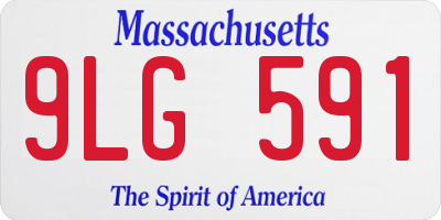 MA license plate 9LG591