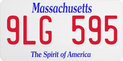 MA license plate 9LG595