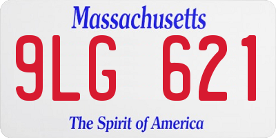 MA license plate 9LG621