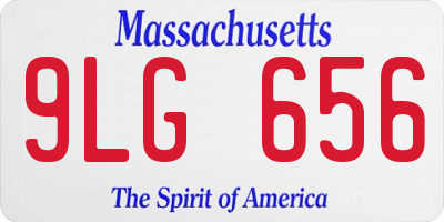 MA license plate 9LG656