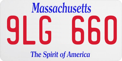 MA license plate 9LG660