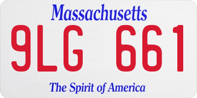 MA license plate 9LG661