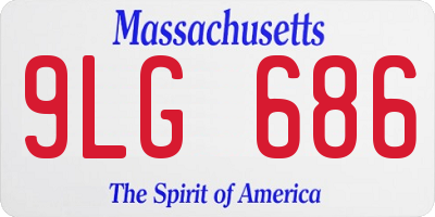 MA license plate 9LG686