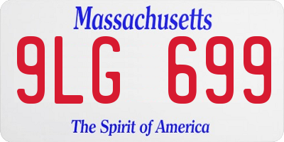 MA license plate 9LG699