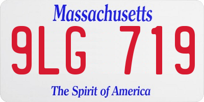 MA license plate 9LG719