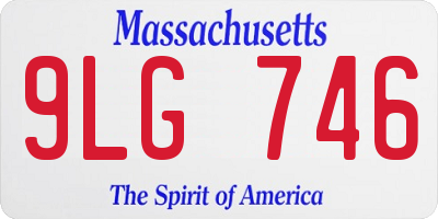 MA license plate 9LG746