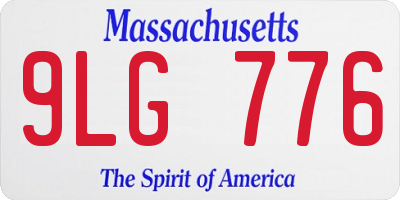 MA license plate 9LG776