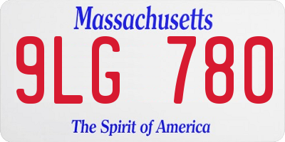 MA license plate 9LG780