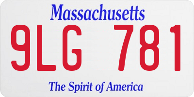 MA license plate 9LG781