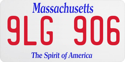 MA license plate 9LG906