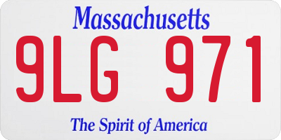 MA license plate 9LG971