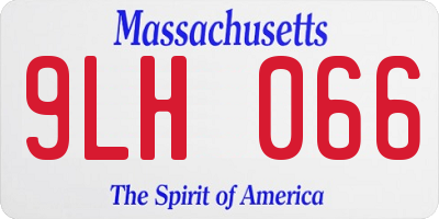 MA license plate 9LH066