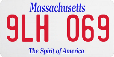 MA license plate 9LH069