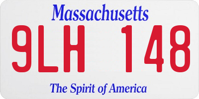 MA license plate 9LH148