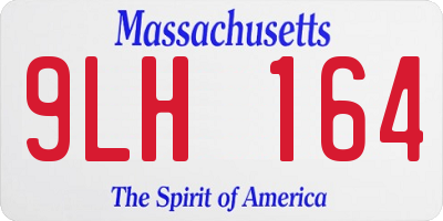 MA license plate 9LH164