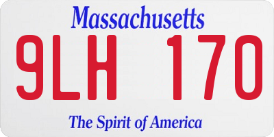 MA license plate 9LH170