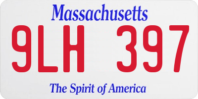 MA license plate 9LH397