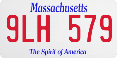 MA license plate 9LH579