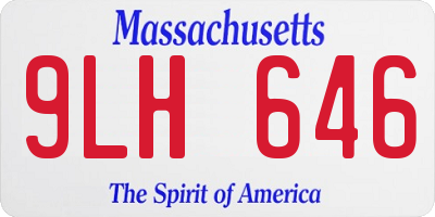 MA license plate 9LH646
