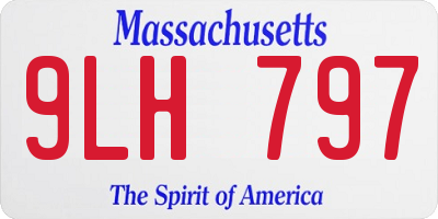 MA license plate 9LH797