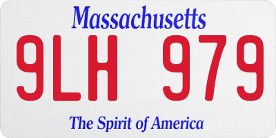 MA license plate 9LH979