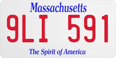 MA license plate 9LI591