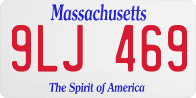 MA license plate 9LJ469